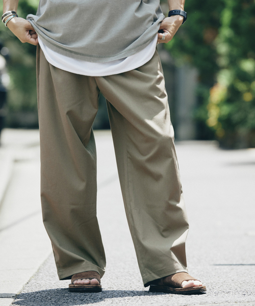 リネンブレンド 1タック ”レイジー” パンツ（スラックス）｜JOURNAL