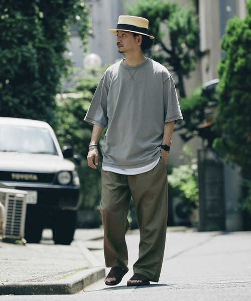 JOURNAL STANDARD relume（ジャーナルスタンダード　レリューム）の「リネンブレンド 1タック ”レイジー” パンツ（スラックス・メンズ・ライトグレー/ブルー/ブラック/カーキ・SMALL/MEDIUM/LARGE）」の22枚目の写真