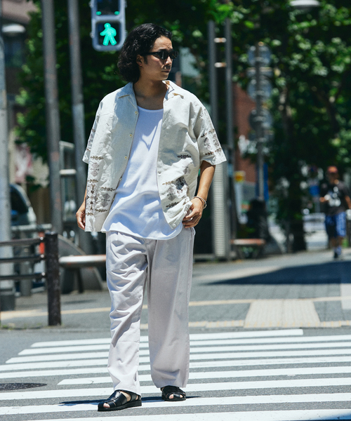 リネンブレンド 1タック ”レイジー” パンツ（スラックス）｜JOURNAL