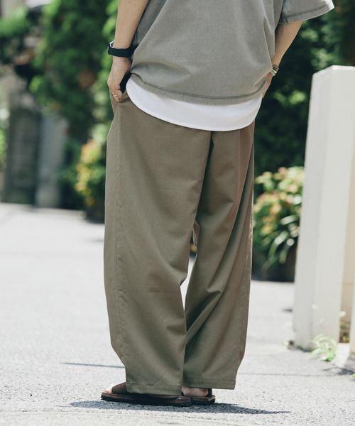 リネンブレンド 1タック ”レイジー” パンツ（スラックス）｜JOURNAL