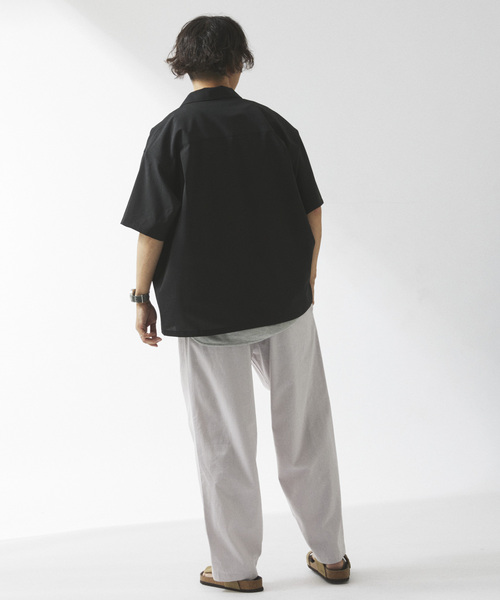 JOURNAL STANDARD relume（ジャーナルスタンダード　レリューム）の「リネンブレンド 1タック ”レイジー” パンツ（スラックス・メンズ・ライトグレー/ブルー/ブラック/カーキ・SMALL/MEDIUM/LARGE）」の13枚目の写真