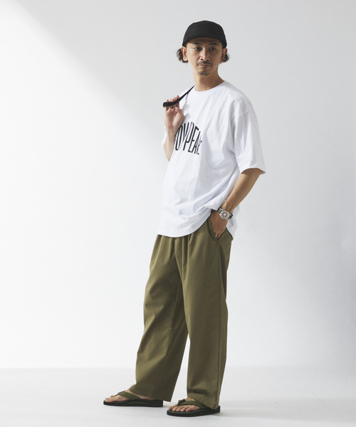 JOURNAL STANDARD relume（ジャーナルスタンダード　レリューム）の「リネンブレンド 1タック ”レイジー” パンツ（スラックス・メンズ・ライトグレー/ブルー/ブラック/カーキ・SMALL/MEDIUM/LARGE）」の18枚目の写真