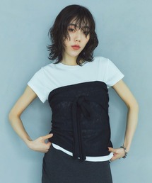 LIENCOEUR | レイヤードニットビスチェ/ラップスカート(チューブトップ)