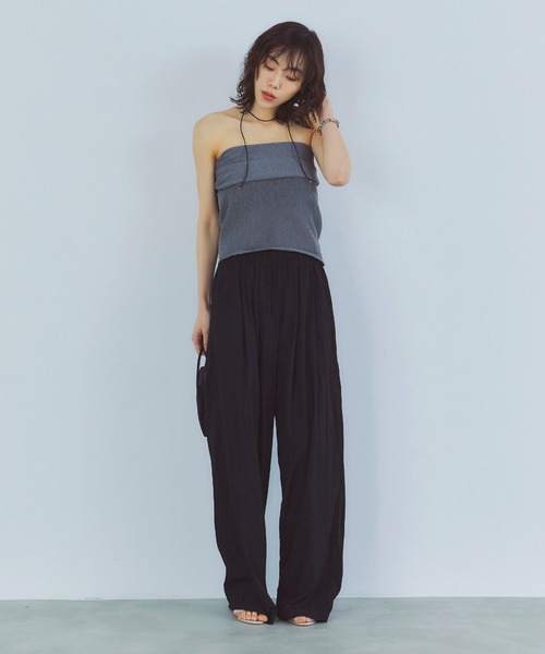 ANDRESDツイステッドビスチェレイヤードトップス twisted bustier layered tops / ツイステッドビスチェ
