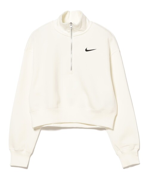 NIKE（ナイキ）の「【WEB限定】NIKE / 1/2ジップ クロップ スウェットシャツ（スウェット・レディース・ホワイト/ブラック・MEDIUM/LARGE）」の7枚目の写真