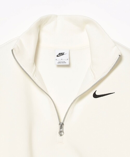 NIKE（ナイキ）の「【WEB限定】NIKE / 1/2ジップ クロップ スウェットシャツ（スウェット・レディース・ホワイト/ブラック・MEDIUM/LARGE）」の17枚目の写真