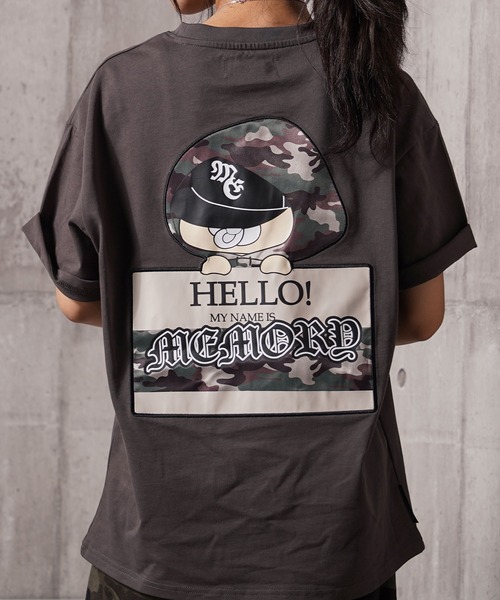 #MEMORY（メモリー）の「【MEMORY】カモフラバブ 半袖 Tシャツ / Camouflage Bub S/S Tee / ヘビーウェイト コンパクトTシャツ（Tシャツ/カットソー・メンズ・ホワイト/ブラック/チャコールグレー/ホワイト系・M/L/XL）」の4枚目の写真