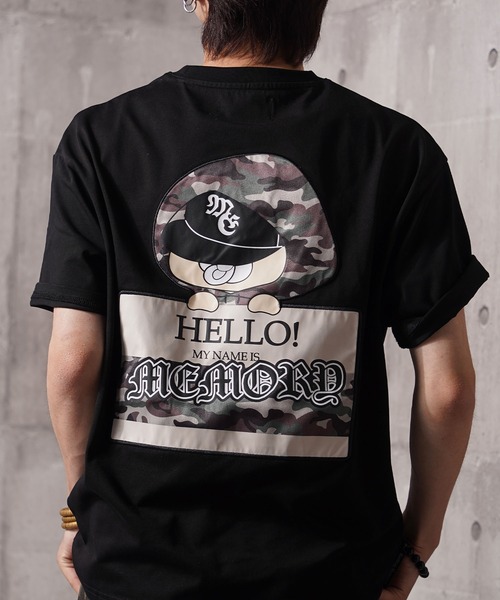 #MEMORY（メモリー）の「【MEMORY】カモフラバブ 半袖 Tシャツ / Camouflage Bub S/S Tee / ヘビーウェイト コンパクトTシャツ（Tシャツ/カットソー・メンズ・ホワイト/ブラック/チャコールグレー/ホワイト系・M/L/XL）」の3枚目の写真