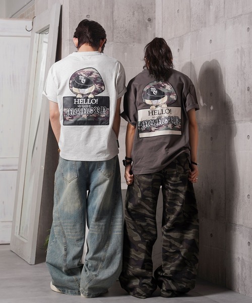 #MEMORY（メモリー）の「【MEMORY】カモフラバブ 半袖 Tシャツ / Camouflage Bub S/S Tee / ヘビーウェイト コンパクトTシャツ（Tシャツ/カットソー・メンズ・ホワイト/ブラック/チャコールグレー/ホワイト系・M/L/XL）」の7枚目の写真