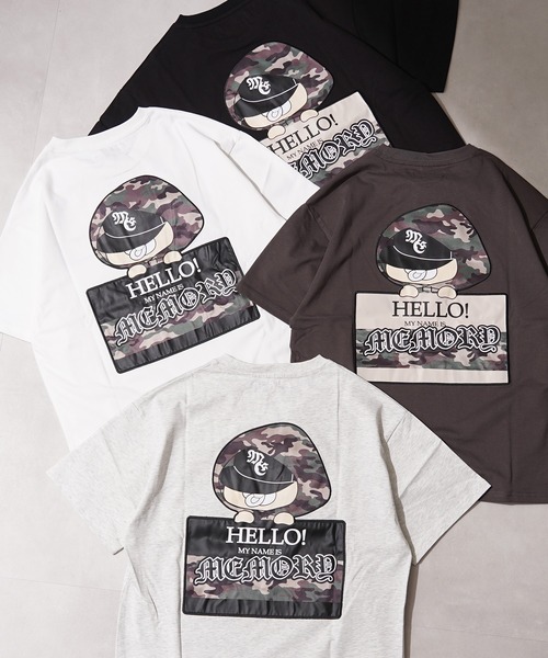 #MEMORY（メモリー）の「【MEMORY】カモフラバブ 半袖 Tシャツ / Camouflage Bub S/S Tee / ヘビーウェイト コンパクトTシャツ（Tシャツ/カットソー・メンズ・ホワイト/ブラック/チャコールグレー/ホワイト系・M/L/XL）」の5枚目の写真