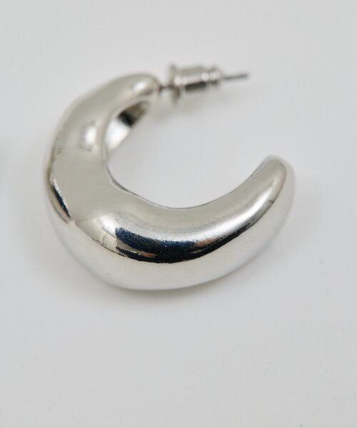 GALLARDAGALANTE（ガリャルダガランテ）の「プランプフープピアス（ピアス（両耳用）・レディース・シルバー/ゴールド・FREE）」の4枚目の写真