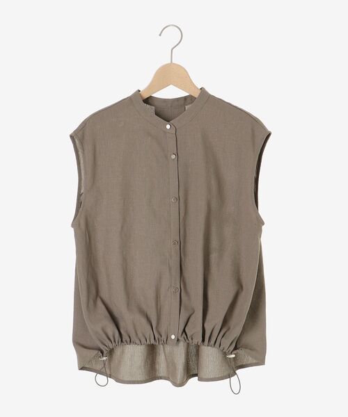 le.coeur blanc(ルクールブラン)の「リネンライク裾ドロストブラウス(シャツ/ブラウス・レディース・チャコールグレー/モカ・38)」の19枚目の写真