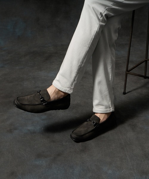 HIDEAWAYS NICOLE(ハイダウェイニコル)の「ビットドライビングシューズ(ローファー・メンズ・チャコールグレー/ネイビー/ホワイト/ブラウン・26.5cm/27.5cm/25.5cm)」の5枚目の写真