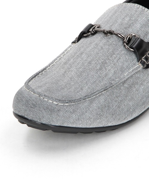 HIDEAWAYS NICOLE(ハイダウェイニコル)の「ビットドライビングシューズ(ローファー・メンズ・チャコールグレー/ネイビー/ホワイト/ブラウン・26.5cm/27.5cm/25.5cm)」の6枚目の写真