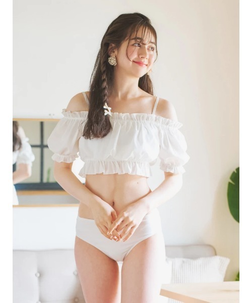 wicked weasel ホワイトビキニ3点セット フリル付き wicked weasel ホワイトビキニ3点セット フリル付き wicked