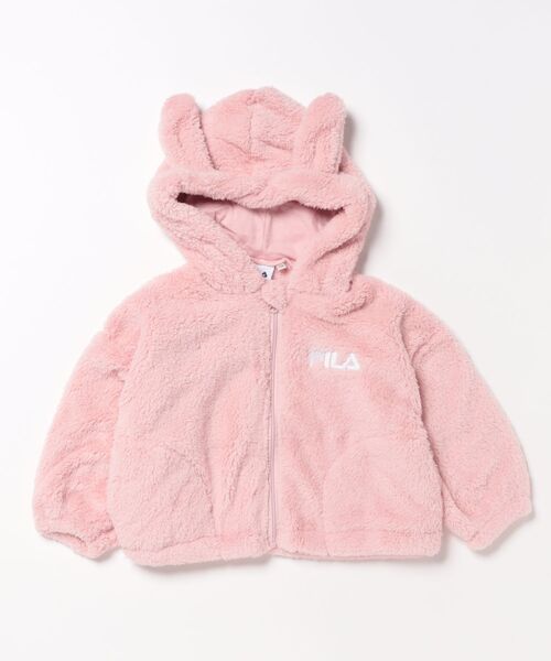 FILA(フィラ)の「FILA/フィラ ボアジャケット(その他アウター・キッズ・ピンク/アイボリー・110/130/120)」の2枚目の写真