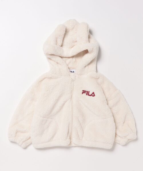 FILA(フィラ)の「FILA/フィラ ボアジャケット(その他アウター・キッズ・ピンク/アイボリー・110/130/120)」の1枚目の写真