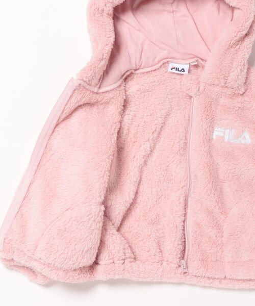 FILA(フィラ)の「FILA/フィラ ボアジャケット(その他アウター・キッズ・ピンク/アイボリー・110/130/120)」の4枚目の写真