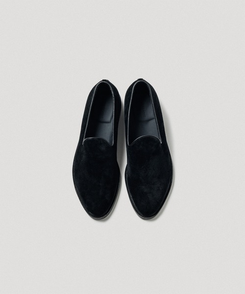 ADAM ET ROPE'(アダムエロペ)の「レザースリッポン(スリッポン・メンズ・ブラック/ブラック系その他2・41/40/43/42)」の2枚目の写真