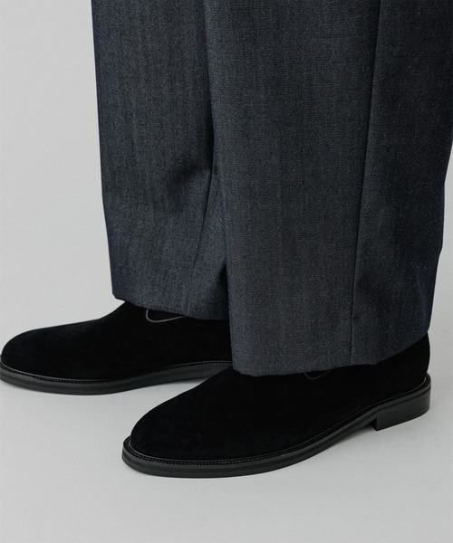 ADAM ET ROPE'(アダムエロペ)の「レザースリッポン(スリッポン・メンズ・ブラック/ブラック系その他2・41/40/43/42)」の6枚目の写真