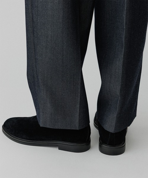 ADAM ET ROPE'(アダムエロペ)の「レザースリッポン(スリッポン・メンズ・ブラック/ブラック系その他2・41/40/43/42)」の7枚目の写真