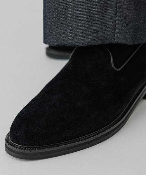 ADAM ET ROPE'(アダムエロペ)の「レザースリッポン(スリッポン・メンズ・ブラック/ブラック系その他2・41/40/43/42)」の8枚目の写真