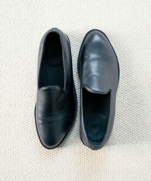 ADAM ET ROPE'(アダムエロペ)の「レザースリッポン(スリッポン・メンズ・ブラック/ブラック系その他2・41/40/43/42)」の9枚目の写真