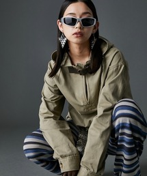 GEVS. | 綿100％ベルト付アノラックパーカー＜大きいサイズ有＞GEVS.(パーカー)