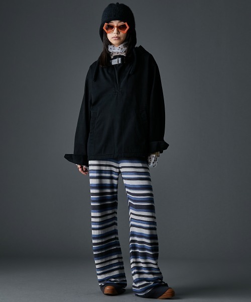 GEVS.（ジェイヴィス）の「綿100％ベルト付アノラックパーカー＜大きいサイズ有＞GEVS.（パーカー・レディース・ベージュ/ブラック・L/M/5L/4L/3L/LL）」の20枚目の写真