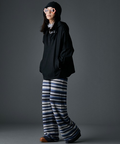 GEVS.（ジェイヴィス）の「綿100％ベルト付アノラックパーカー＜大きいサイズ有＞GEVS.（パーカー・レディース・ベージュ/ブラック・L/M/5L/4L/3L/LL）」の22枚目の写真