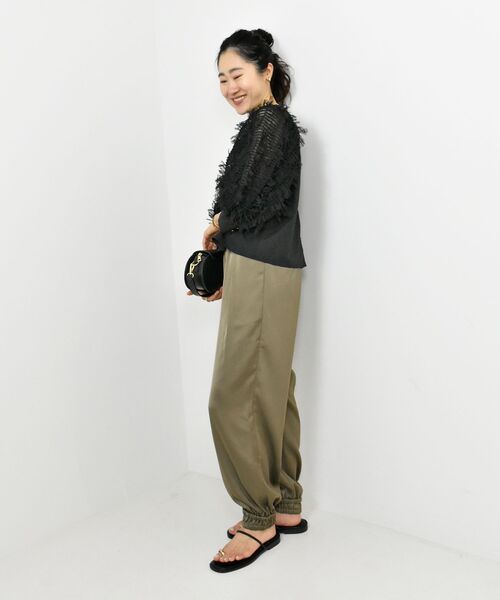 le.coeur blanc（ルクールブラン）の「TORRAZZO DONNA袖チュールブラウス（シャツ/ブラウス・レディース・アイボリー/ブラック・38）」の13枚目の写真