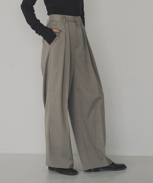 hellam(へラム)の「ラップスカートレイヤードパンツ(その他パンツ・レディース・チャコール/ベージュ/ブラウン/ブラック・FREE)」の12枚目の写真