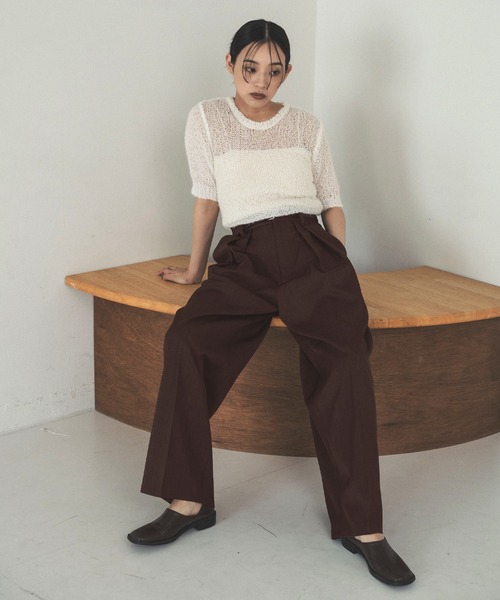 hellam(へラム)の「ラップスカートレイヤードパンツ(その他パンツ・レディース・チャコール/ベージュ/ブラウン/ブラック・FREE)」の20枚目の写真