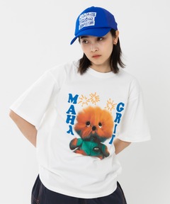 【未使用】LACOSTE　バーシティグラフィックプリントクルーネック半袖Tシャツ セール】バーシティグラフィックプリントクルーネック半袖T