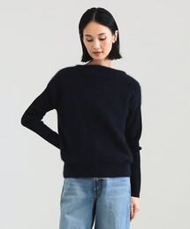 Demi-Luxe BEAMS | フラッフィー ボートネック ニット(ニット/セーター)