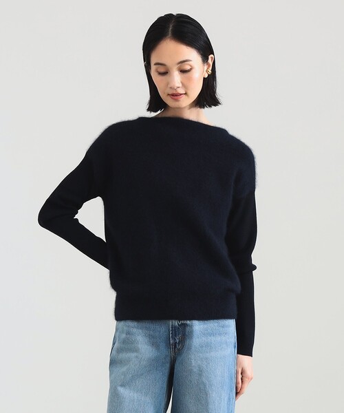 セール】【1/1値下げ】フラッフィー ボートネック ニット（ニット