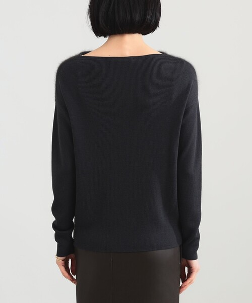 デミルクスビームス　フラッフィボートネックニット シンプル ボートネックニット .M（Tシャツ/カットソー）｜Demi