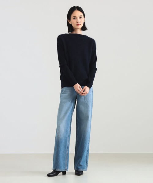 フラッフィー ボートネック ニット（ニット/セーター）｜Demi-Luxe