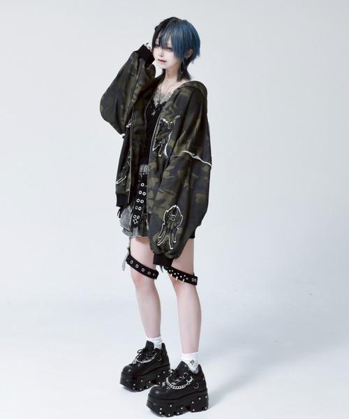 『REFLEM/レフレム』猫耳ZIPパーカー/ジップアップパーカー(完売品) REFLEM（レフレム）の「『REFLEM/レフレム』猫耳ZIPパーカー/ジップ