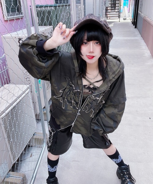 REFLEM/レフレム 猫耳ZIPパーカー/ジップアップパーカー REFLEM（レフレム）の「『REFLEM/レフレム』猫耳ZIPパーカー/ジップ