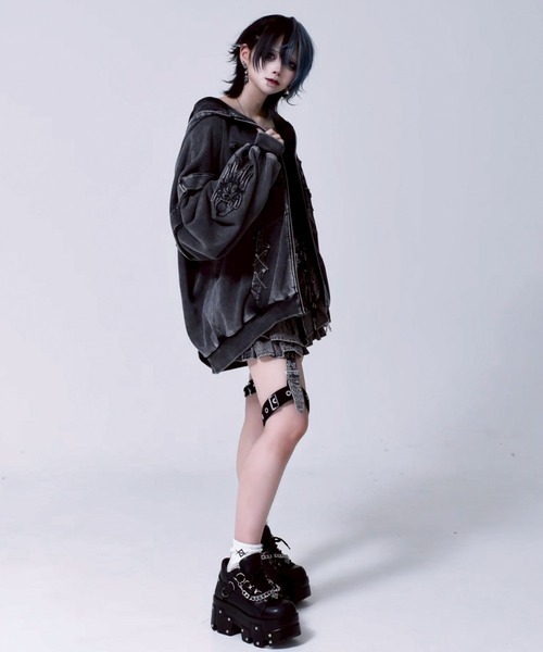 REFLEM/レフレム』猫耳ZIPパーカー/ジップアップパーカー（パーカー