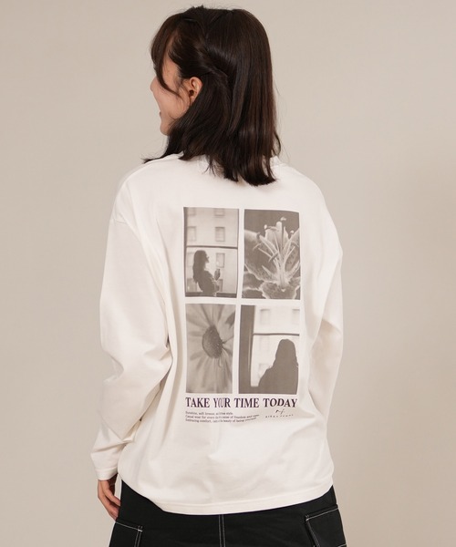 ムラサキスポーツ(ムラサキスポーツ)の「RIKKA FEMME/リッカファム フォトロンT バックプリントTシャツ RF25FW05(Tシャツ/カットソー・レディース・ホワイト系その他/ホワイト系その他2・FREE)」の14枚目の写真