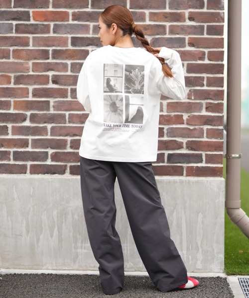 ムラサキスポーツ(ムラサキスポーツ)の「RIKKA FEMME/リッカファム フォトロンT バックプリントTシャツ RF25FW05(Tシャツ/カットソー・レディース・ホワイト系その他/ホワイト系その他2・FREE)」の12枚目の写真
