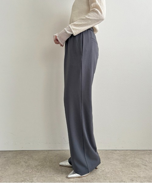 LHELBIE(レルビエ)の「ストレッチジョーゼットパンツ(その他パンツ・レディース・ブラック/レッド/チャコールグレー・M)」の17枚目の写真