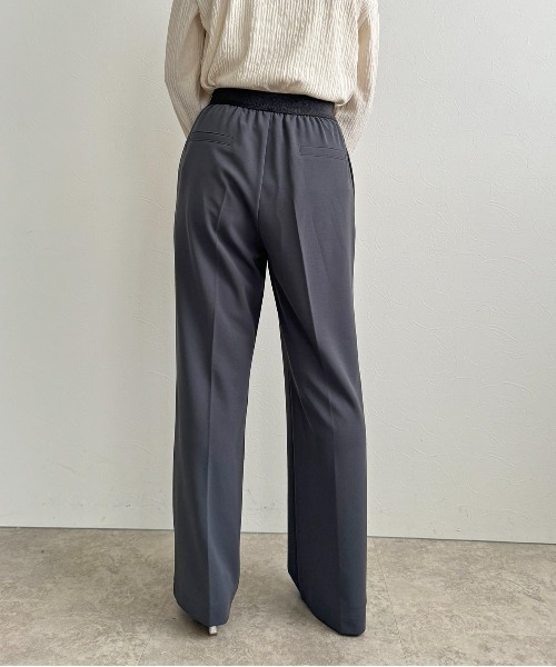 LHELBIE(レルビエ)の「ストレッチジョーゼットパンツ(その他パンツ・レディース・ブラック/レッド/チャコールグレー・M)」の18枚目の写真