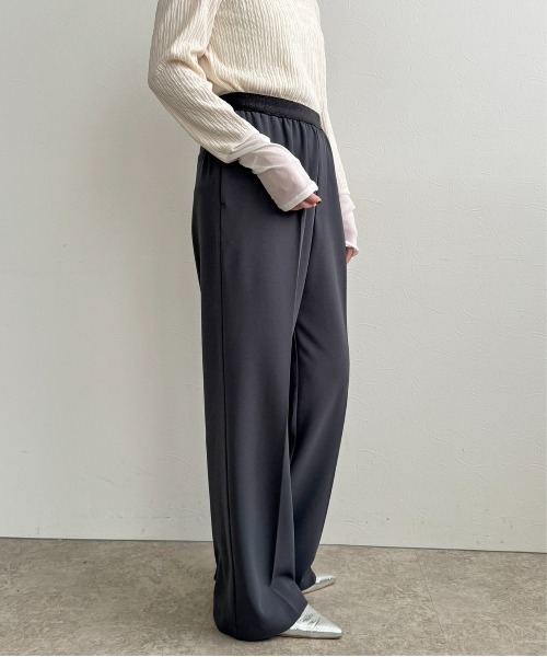 LHELBIE(レルビエ)の「ストレッチジョーゼットパンツ(その他パンツ・レディース・ブラック/レッド/チャコールグレー・M)」の19枚目の写真