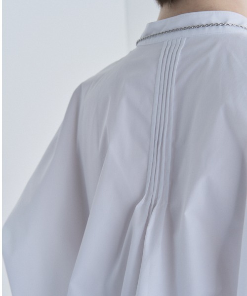 Muel Chic(ミュエルシック)の「Mio balloon shirt ミオバルーンシャツ(シャツ/ブラウス・レディース・グレイッシュベージュ/スモークピンク/ネイビー/ホワイト・FREE)」の5枚目の写真