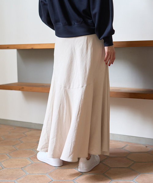 Rouge vif Anna(ルージュヴィフアンナ)の「【定番人気】【2025AW】切替マキシスカート(スカート・レディース・ブラウン/チャコールグレー/アイボリー・フリー)」の21枚目の写真