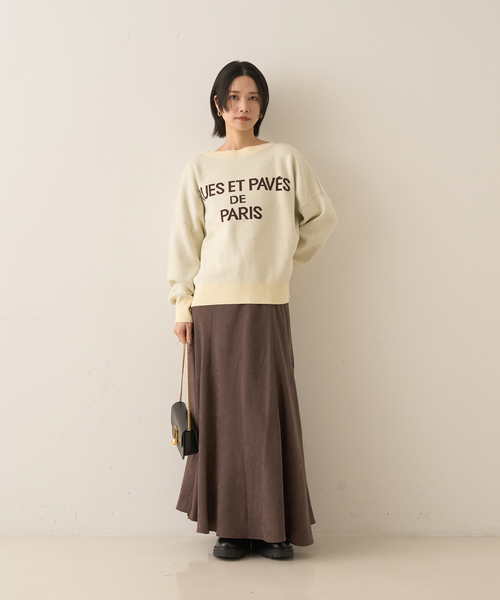 Rouge vif Anna(ルージュヴィフアンナ)の「【定番人気】【2025AW】切替マキシスカート(スカート・レディース・ブラウン/チャコールグレー/アイボリー・フリー)」の16枚目の写真