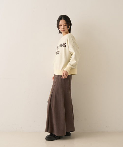 Rouge vif Anna(ルージュヴィフアンナ)の「【定番人気】【2025AW】切替マキシスカート(スカート・レディース・ブラウン/チャコールグレー/アイボリー・フリー)」の17枚目の写真